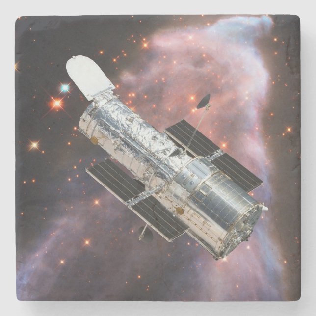 Hubble Space Telescope Stone Coaster (Front)