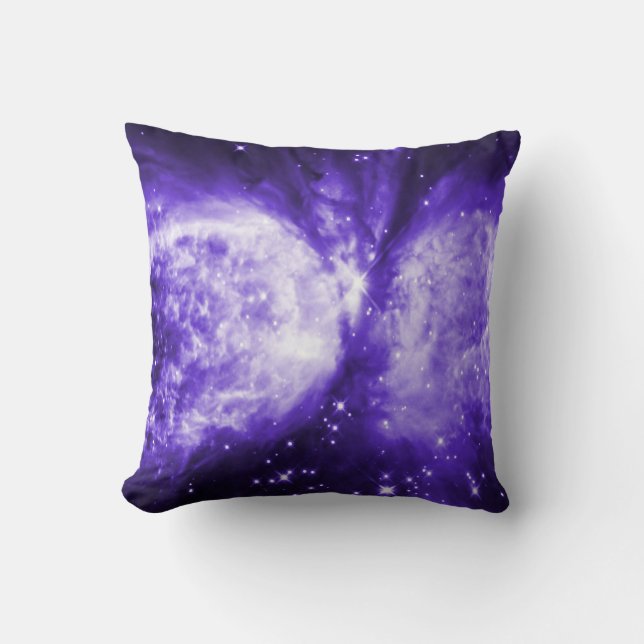 Hubble Star Forming Region Ultraviolet Throw Pillow (Front)