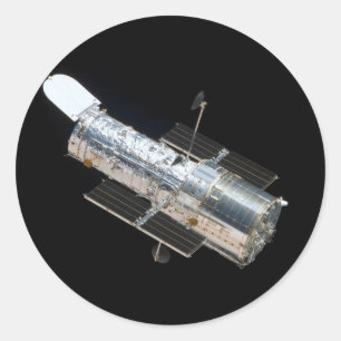 Hubble telescope classic round sticker