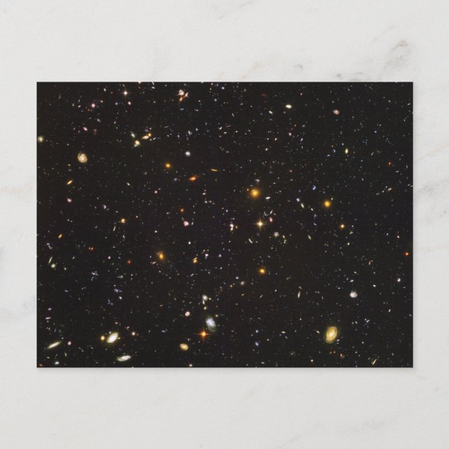 Hubble Ultra Deep Field View of 10,000 Galaxies Postcard (Front)