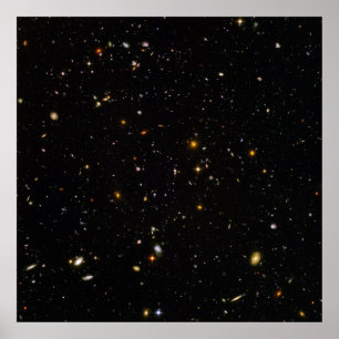 Hubble Ultra Deep Space Field Poster