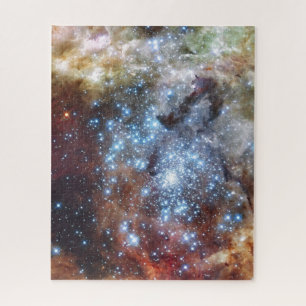 Hubble Watches Star Clusters on a Collision Course Jigsaw Puzzle