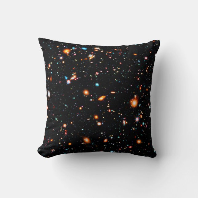 Hubble XDF Throw Pillow (Front)