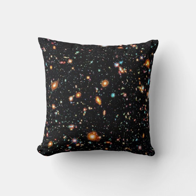 Hubble XDF Throw Pillow (Front)