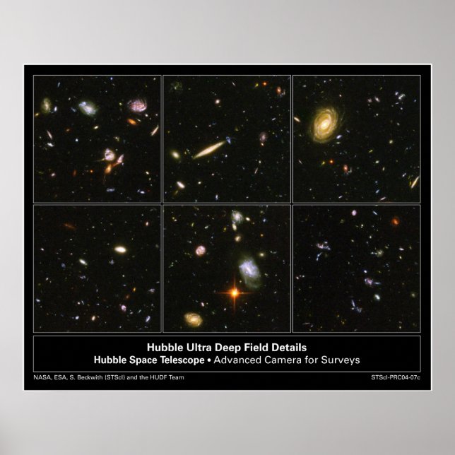 HubbleUltraDeepFieldDetails-2004-07c Poster (Front)