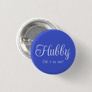 Hubby 1 Inch Round Button