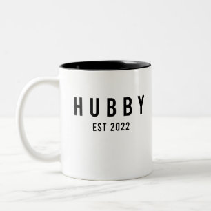 Hubby Est 2022 Groom To Be Bachelorette Party Two-Tone Coffee Mug