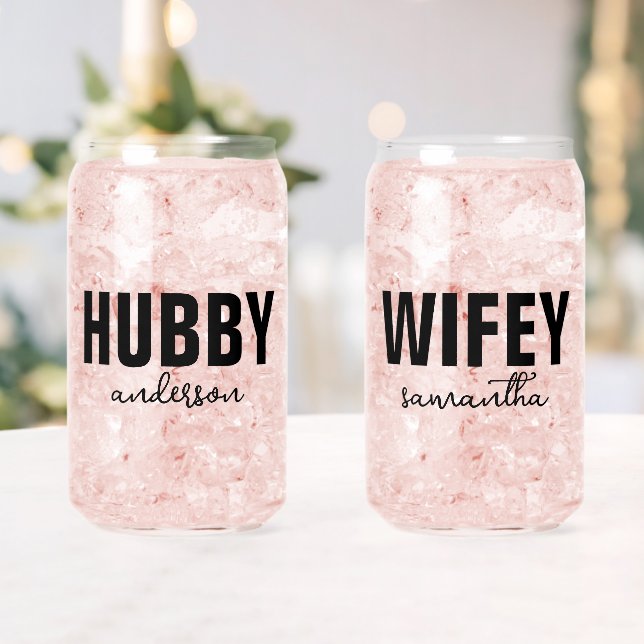 Hubby et nom Wifey personnalisés (Insitu (Mariage))