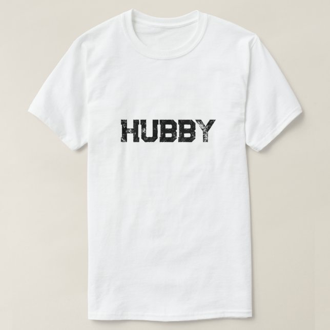 Hubby Grunge Custom Men's T-Shirt (Design Front)