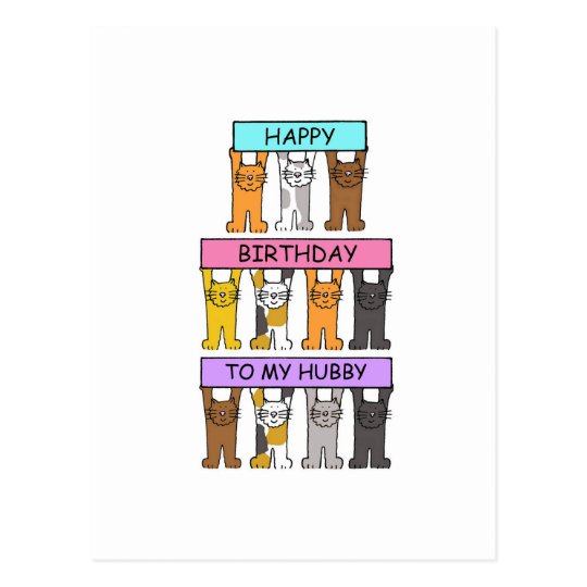 Hubby Happy Birthday Postcard