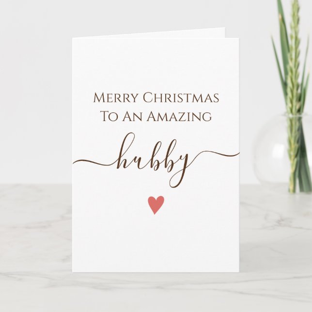 Hubby Merry Chirstmas Card (Front)