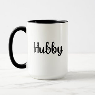 Hubby Mug - Trendy Personalized Text Coffee Gift