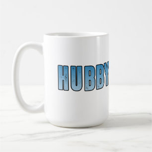 Hubby text design coffee mug