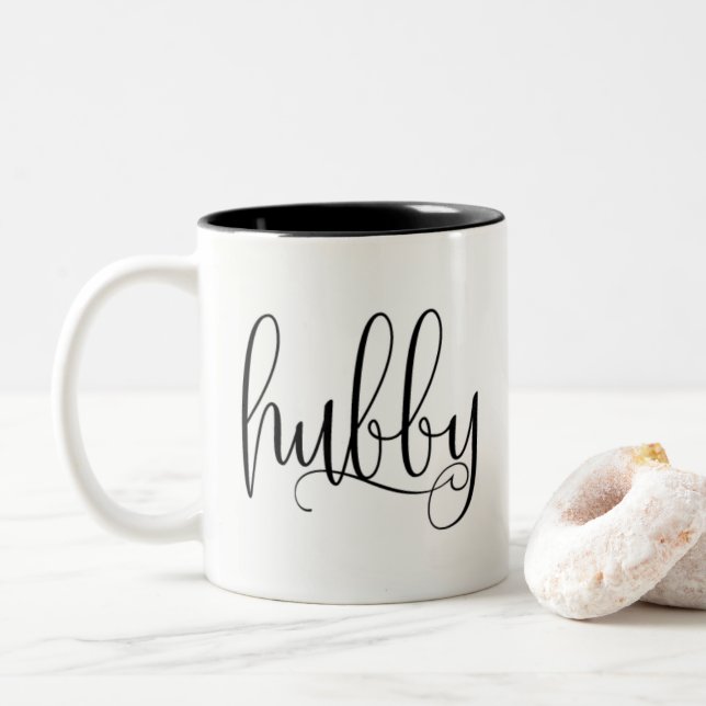 Hubby Two Tone Mug (With Donut)