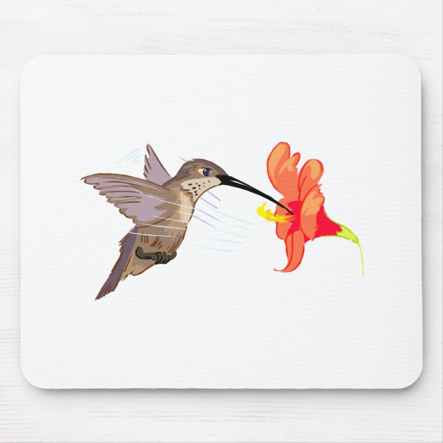 Hubert Hummingbird Mouse Pad (Front)