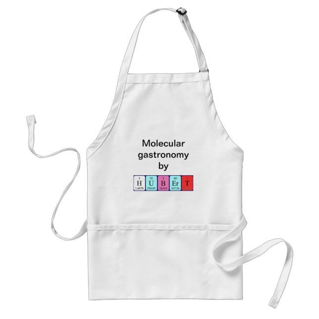 Hubert periodic table name apron (Front)