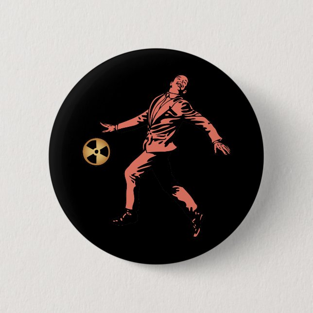 Hubris Ball 2 Inch Round Button (Front)