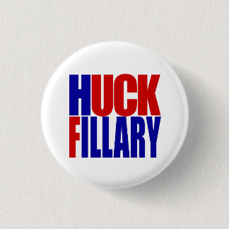 “HUCK FILLARY” 1.25-inch 1 Inch Round Button