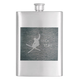 Huck Yeah (Skiing) Hip Flask