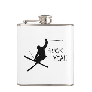 Huck Yeah (Skiing) Hip Flask