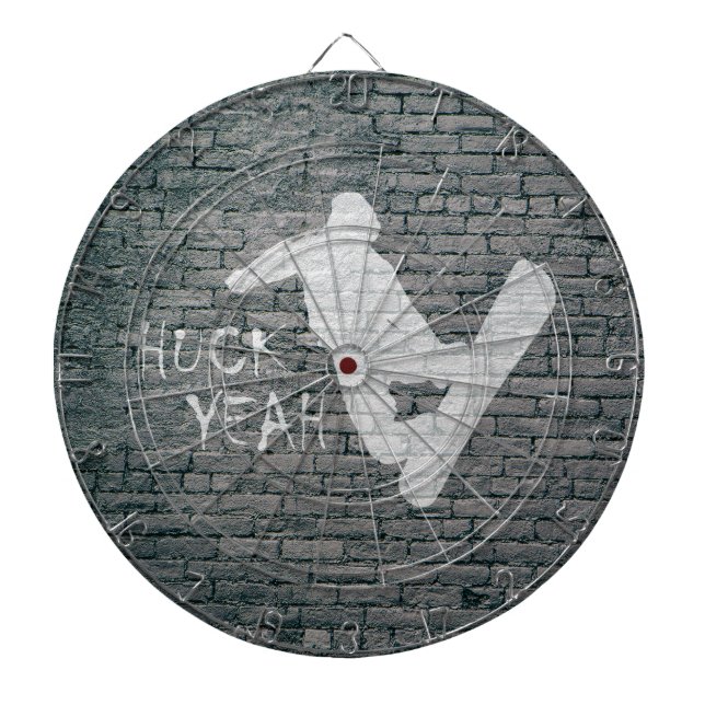 Huck Yeah (Snowboarding) Dartboard (Front)