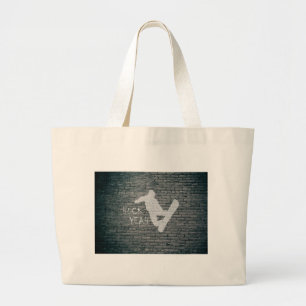 Huck Yeah (Snowboarding) Large Tote Bag