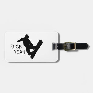 Huck Yeah (Snowboarding) Luggage Tag