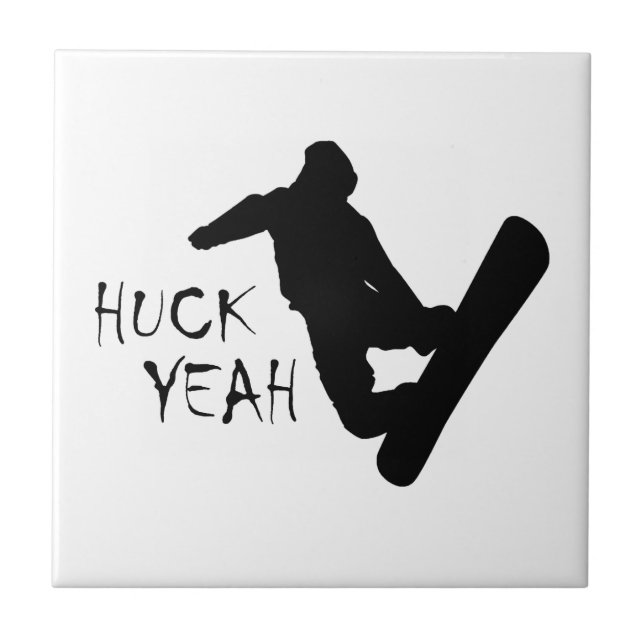 Huck Yeah (Snowboarding) Tile (Front)