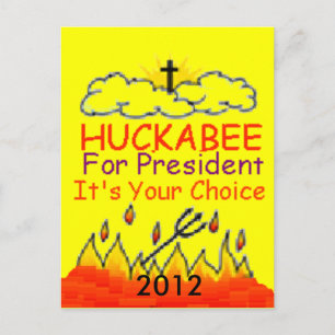 HUCKABEE 2012 Postcard