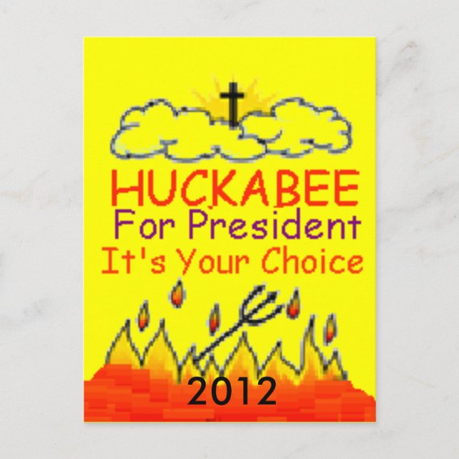 HUCKABEE 2012 Postcard (Front)