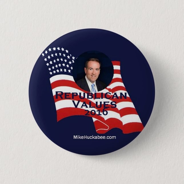 HUCKABEE 2016 2 INCH ROUND BUTTON (Front)