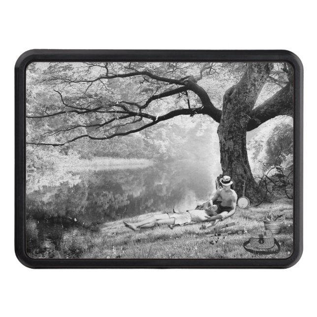 Huckleberry and Tom Trailer Hitch Cover (Front)