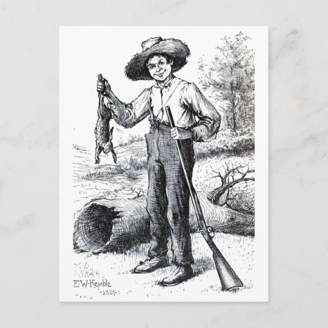 Huckleberry Finn Postcard (Front)