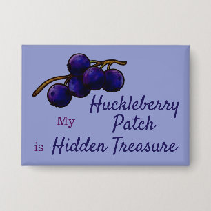 Huckleberry Fruit Collection Button