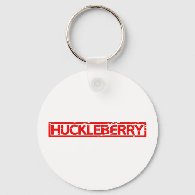 Huckleberry Stamp Keychain (Front)