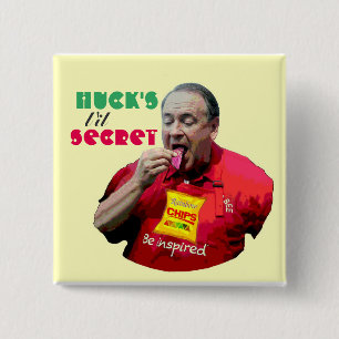 Huck's L'il Secret 2 Inch Square Button