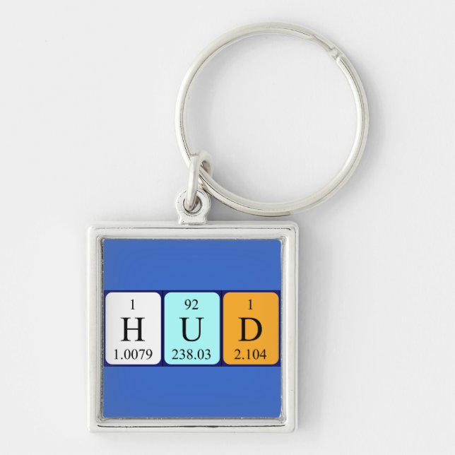 Hud periodic table name keyring (Front)