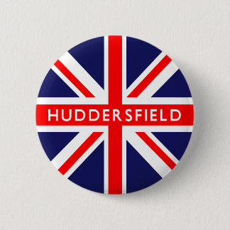 Huddersfield UK Flag 2 Inch Round Button