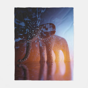 hude male africa Abstract elephant Fleece Blanket