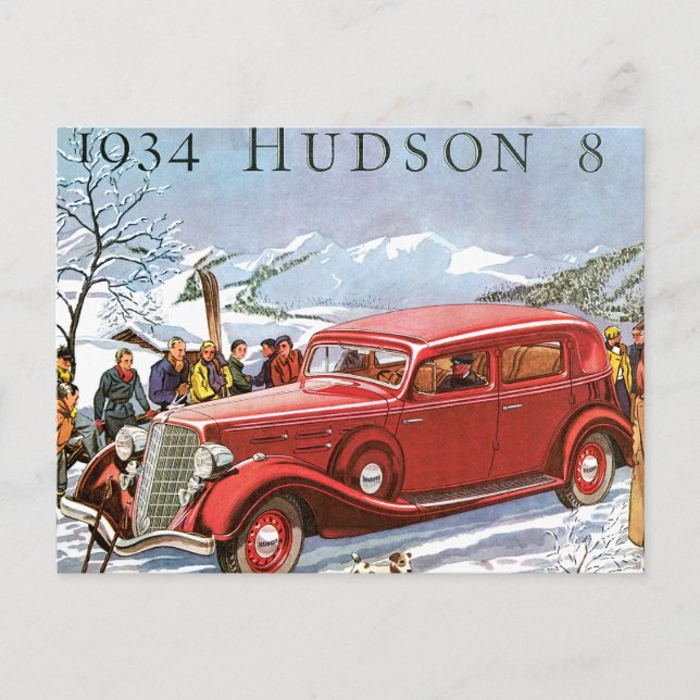 Hudson 1934 postcard (Front)