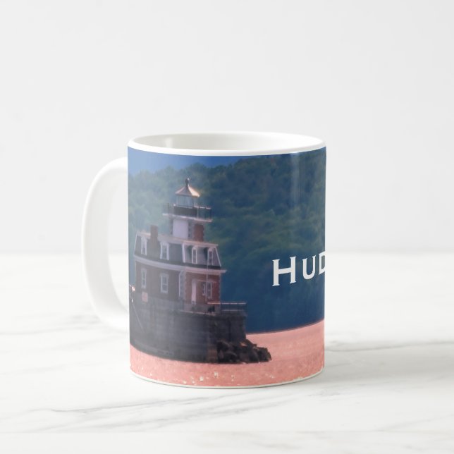 Hudson Athens Lighthouse - Hudson City Light, NY Coffee Mug (Front Left)