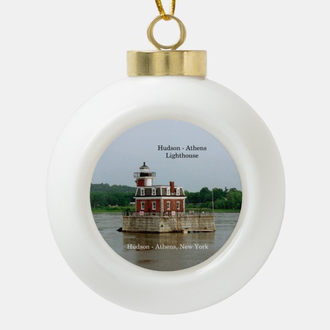 Hudson Athens Lighthouse ornament (Front)