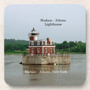 Hudson Athens Lighthouse set of 6 plastic coasters