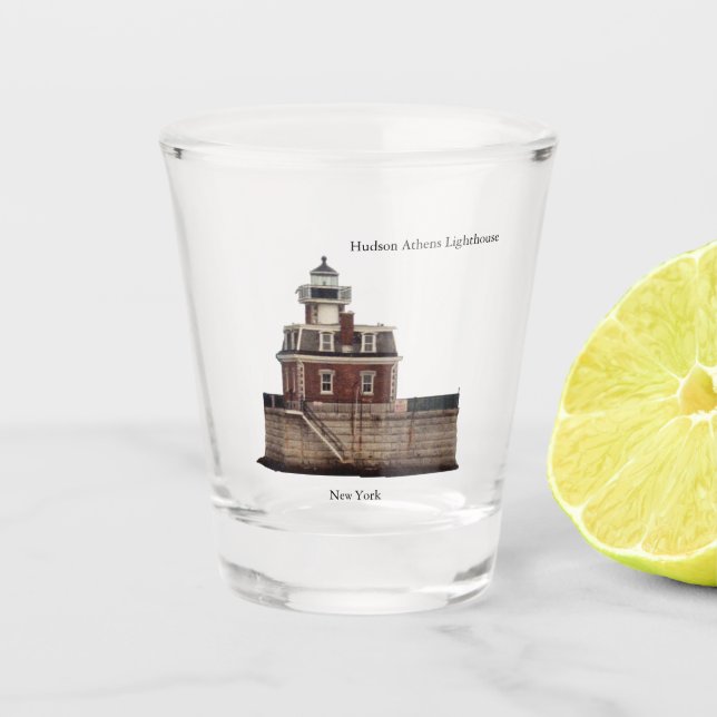 Hudson Athens Lighthouse shot glass (Front)