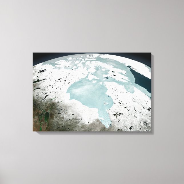 Hudson Bay Sea Ice On April 29, 2006. Canvas Print (Front)