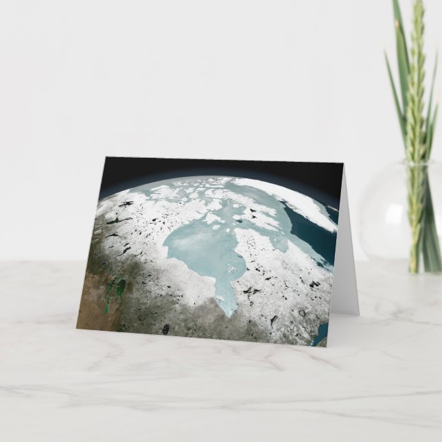 Hudson Bay Sea Ice On April 29, 2006. Card (Front)