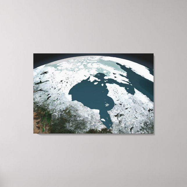 Hudson Bay Sea Ice On November 14, 2005. Canvas Print (Front)