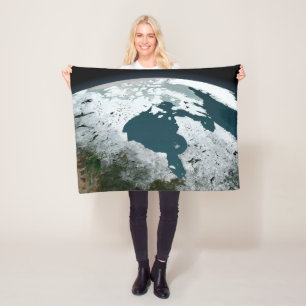 Hudson Bay Sea Ice On November 14, 2005. Fleece Blanket