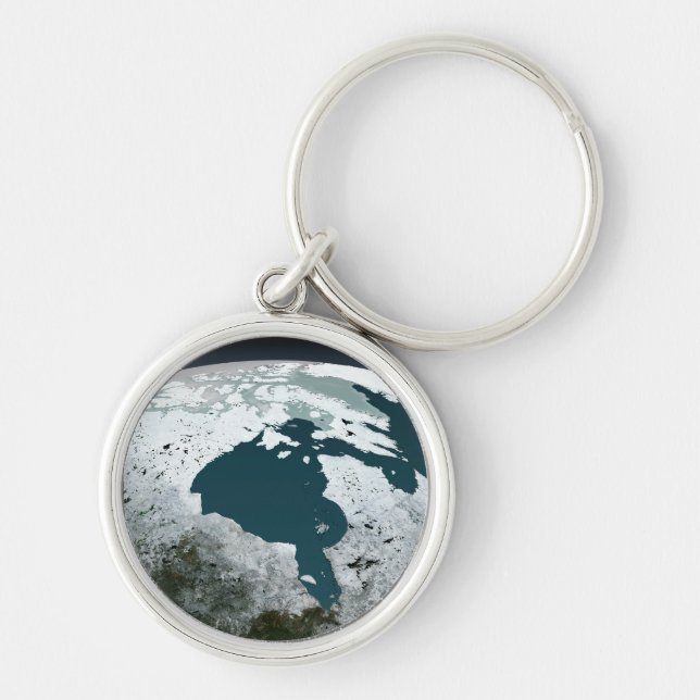 Hudson Bay Sea Ice On November 14, 2005. Keychain (Front)