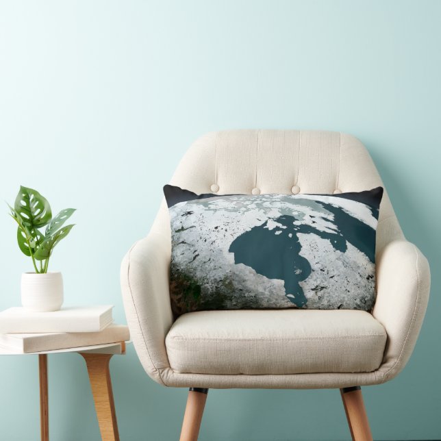 Hudson Bay Sea Ice On November 14, 2005. Lumbar Pillow (Chair)